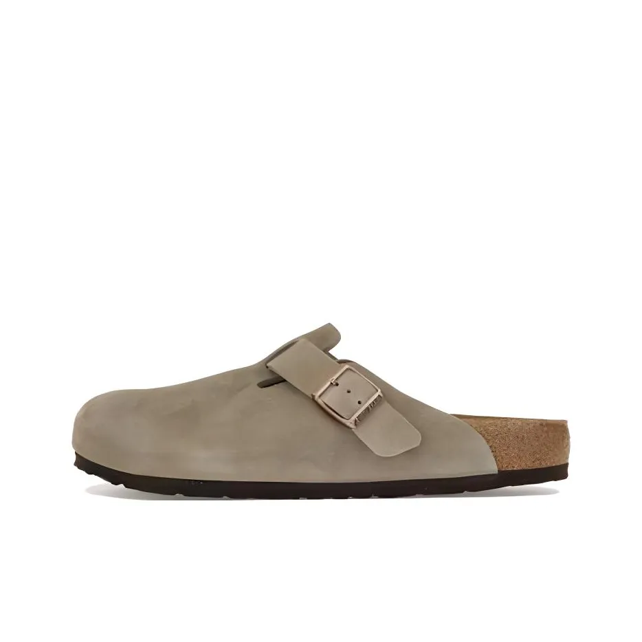 Birkenstock Boston Suede Leather 'Taupe'