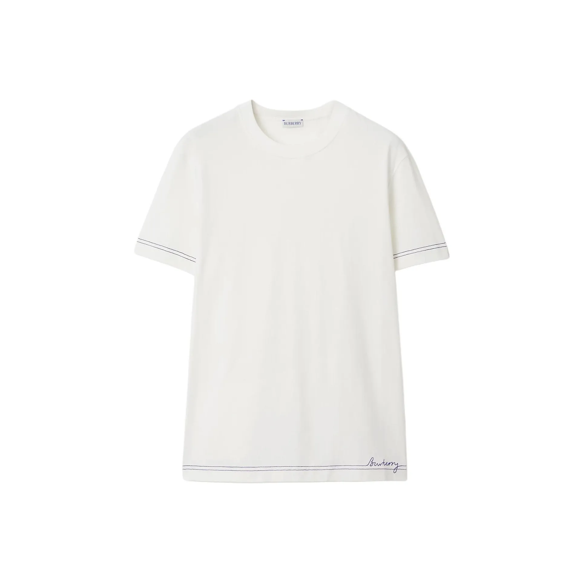 Burberry SS24 T Рубашка Мужская Белая