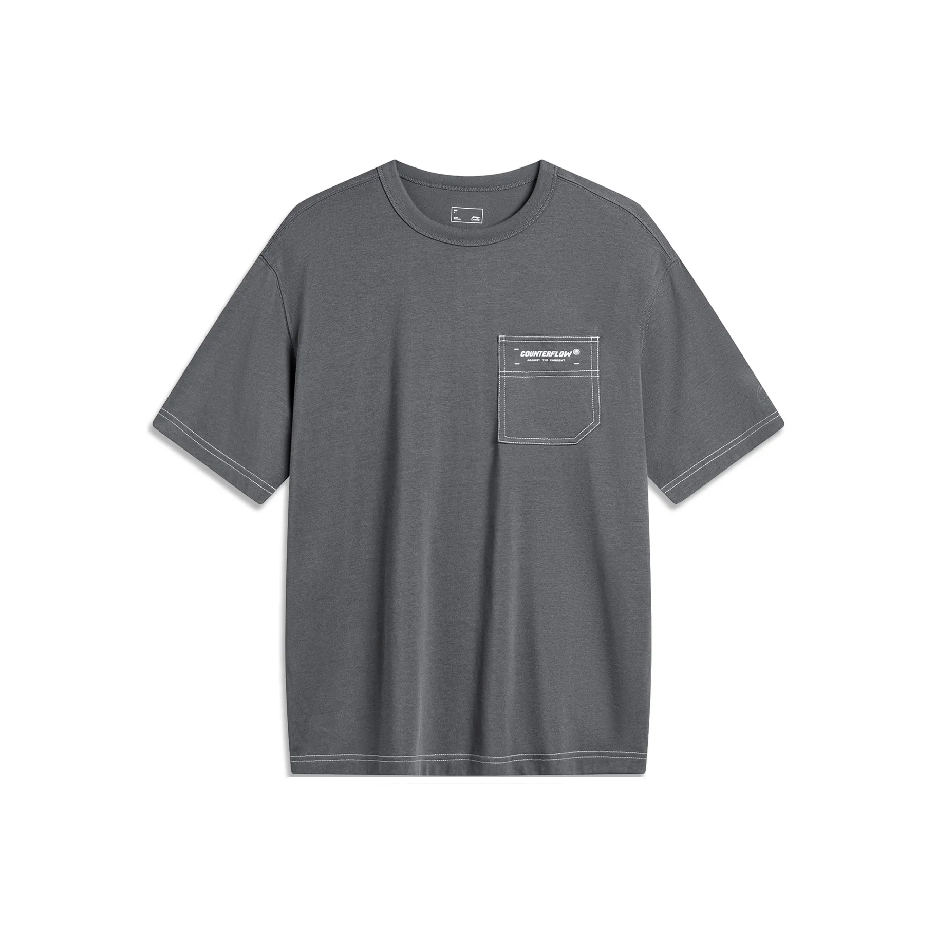 LiNing T Shirt Men's Thunderstorm Gray