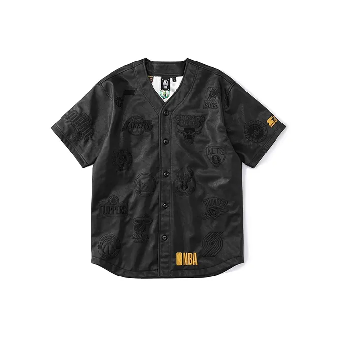 STARTER x NBA Set in Sleeve T Shirt Unisex Black