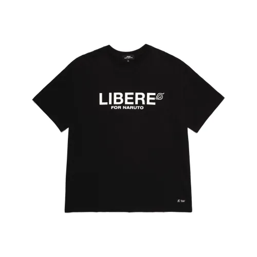 LIBERE Черная унисекс футболка