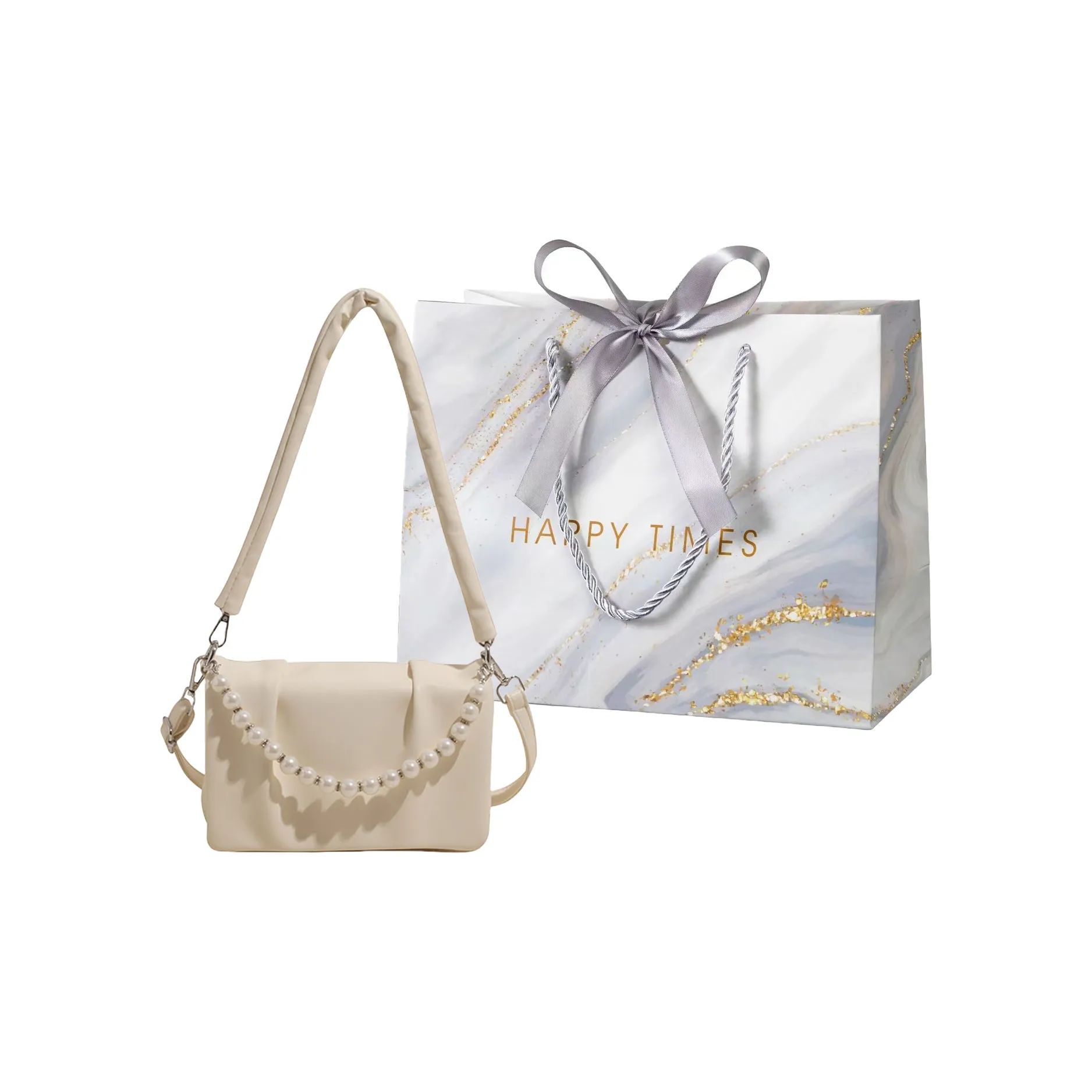 Miss Angel ПУ (полиуретан) Сумка через плечо Женская Белая Черная