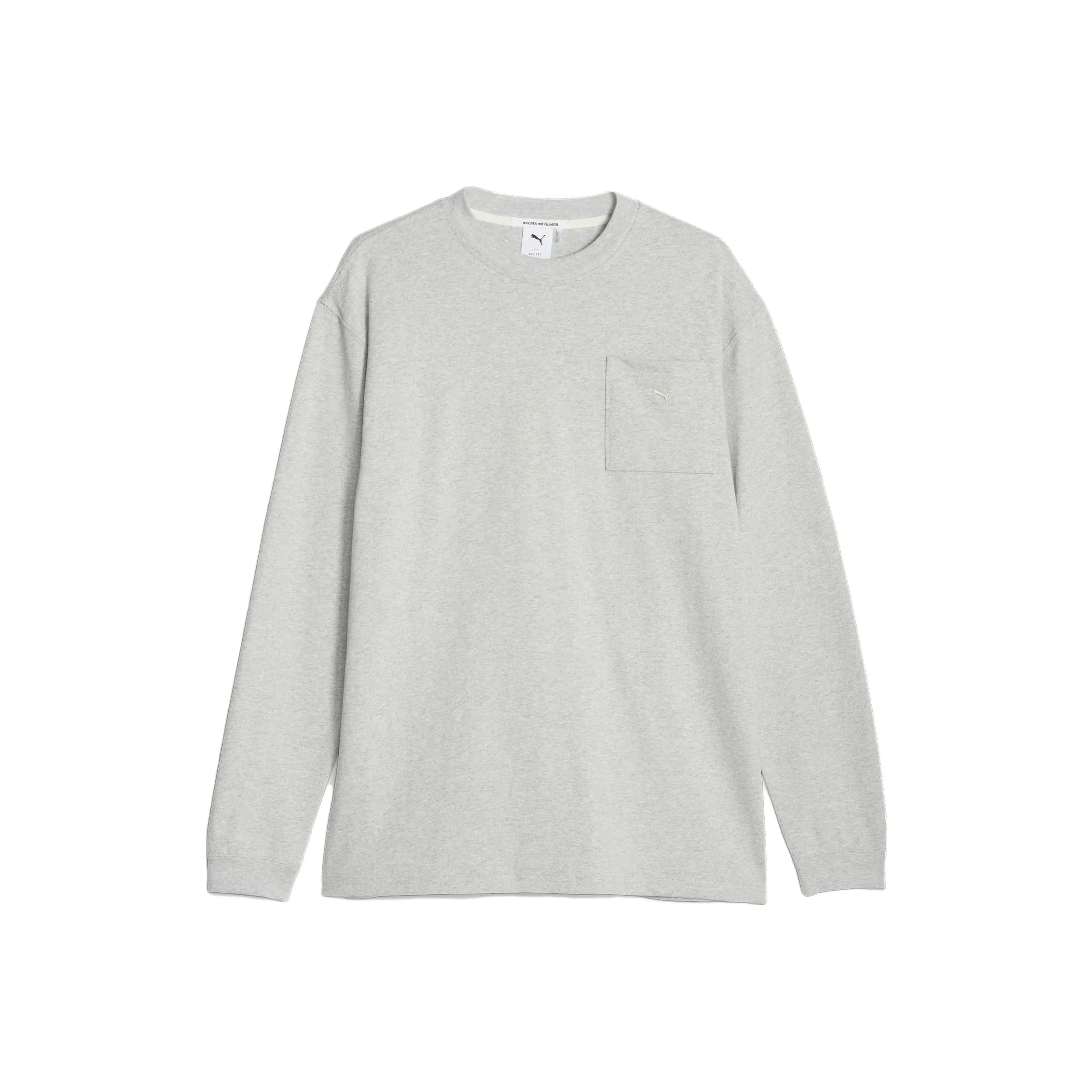 PUMA MMQ SERVICE LINE Длинный рукав Т-рубашка Унисекс Серый