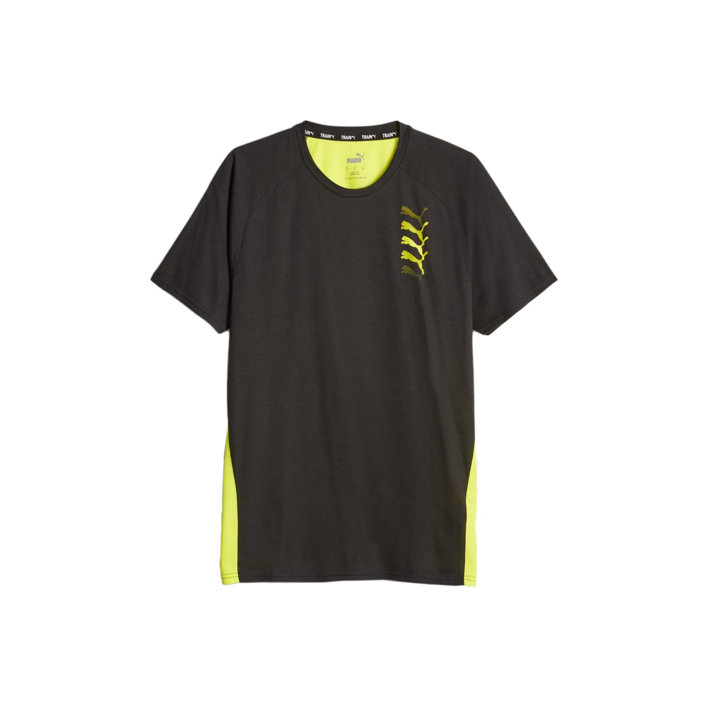 PUMA T-рубашка DE Training Puma Fit TRIBLEND Homme T-рубашка Мужская Черная Зеленая