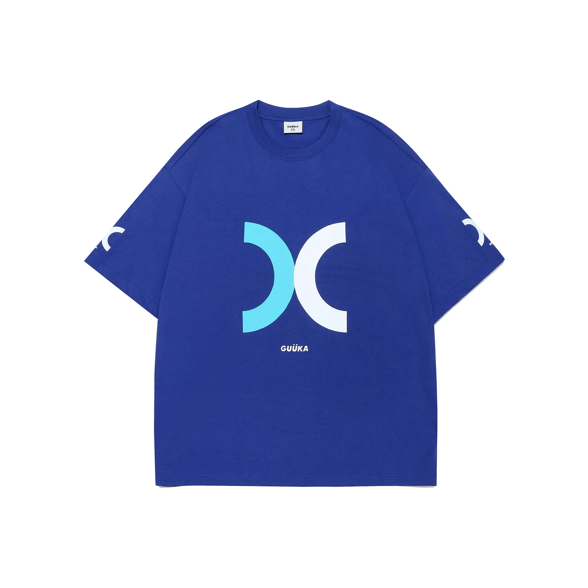 Guuka Короткий рукав T-рубашки унисекс синий-фиолетовый