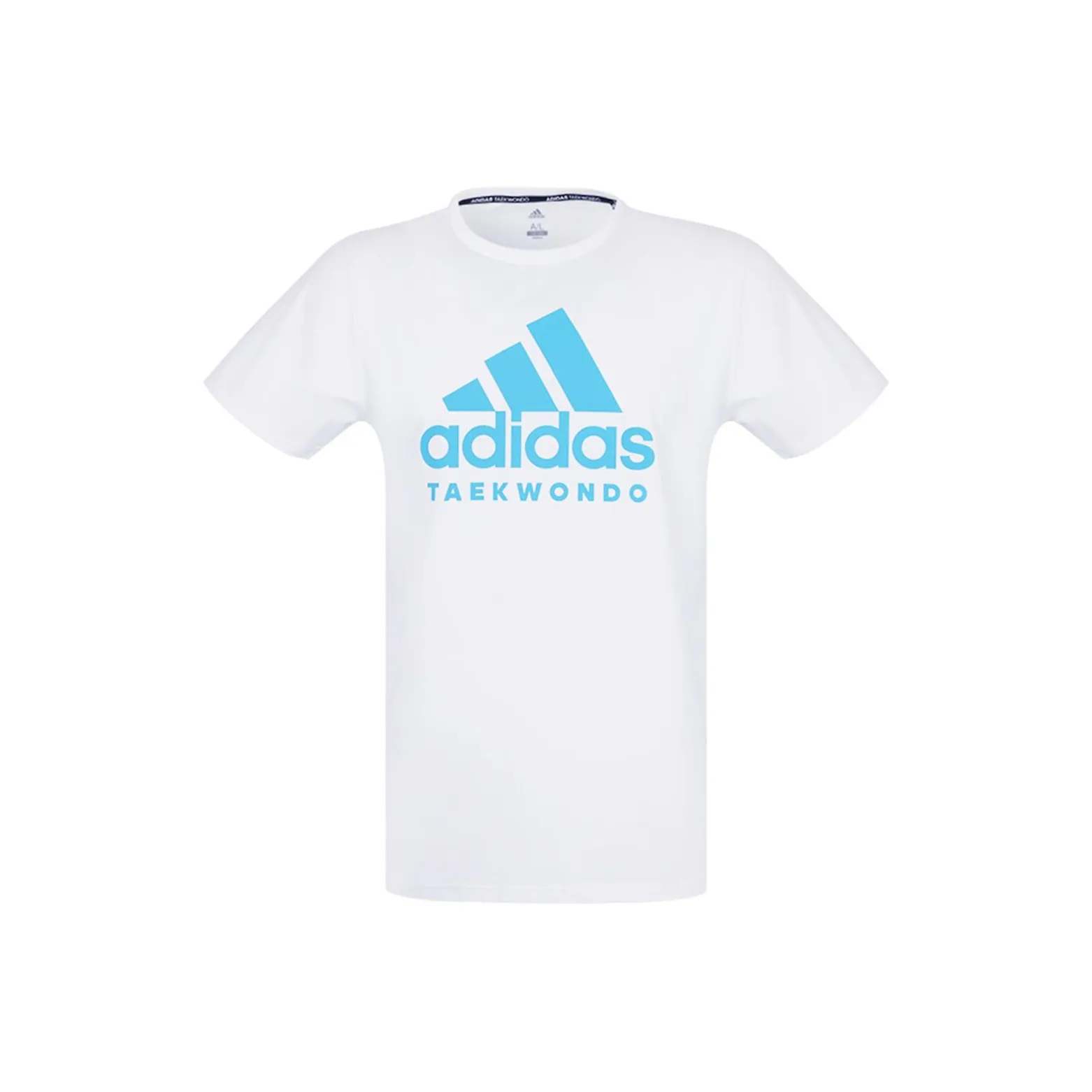 Adidas T-Shirt Мужская Белая с Синими Цветами