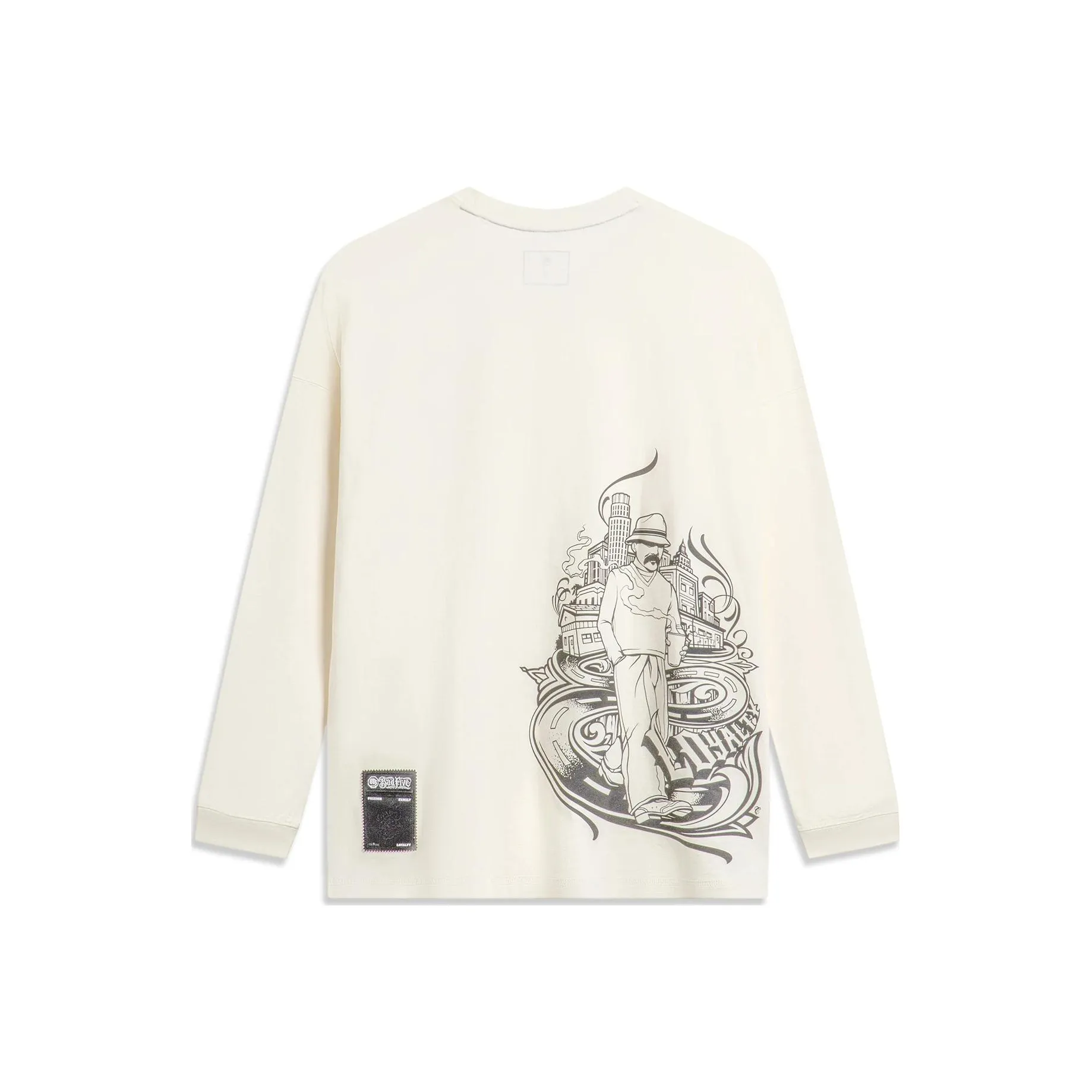 LINING Badfive T-Shirt Мужской Экрю