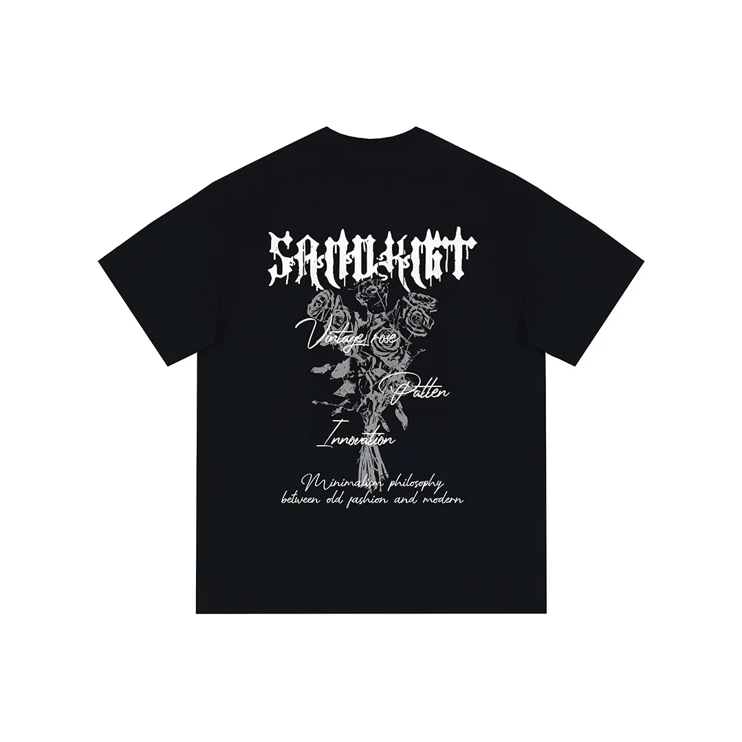 SandKnit American Rose-Print Unisex T-shirt