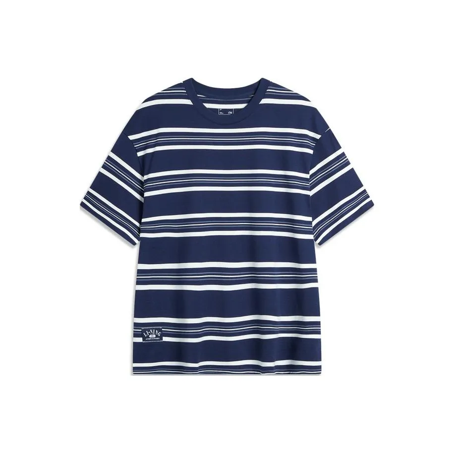 LINING Sports Life Collection Футболка Унисекс Темный Корабельный Синий