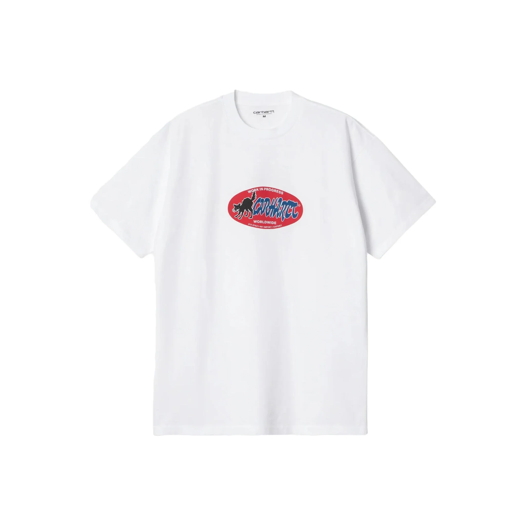 Carhartt WIP Кошка Наклейка T-Рубашка T-Рубашка Мужская Белая