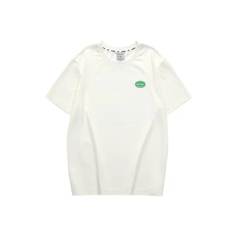 Skechers Colorful T Shirt Unisex Marshmallow White