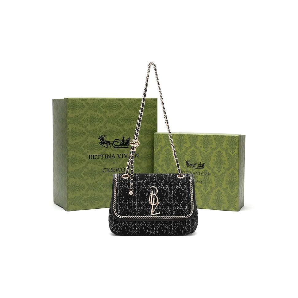 BETTINA VIVIAN Сумка через плечо из ткани стандартная женская черная