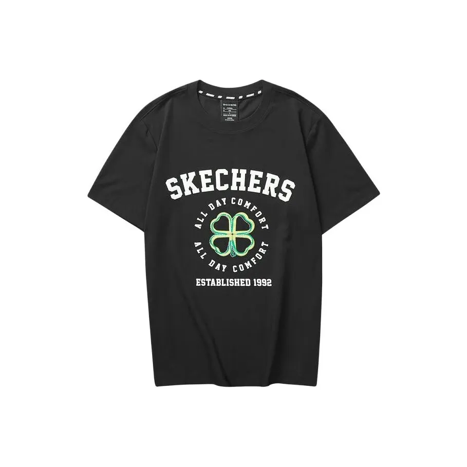 Skechers Colorful T Shirt Men's Carbon Black
