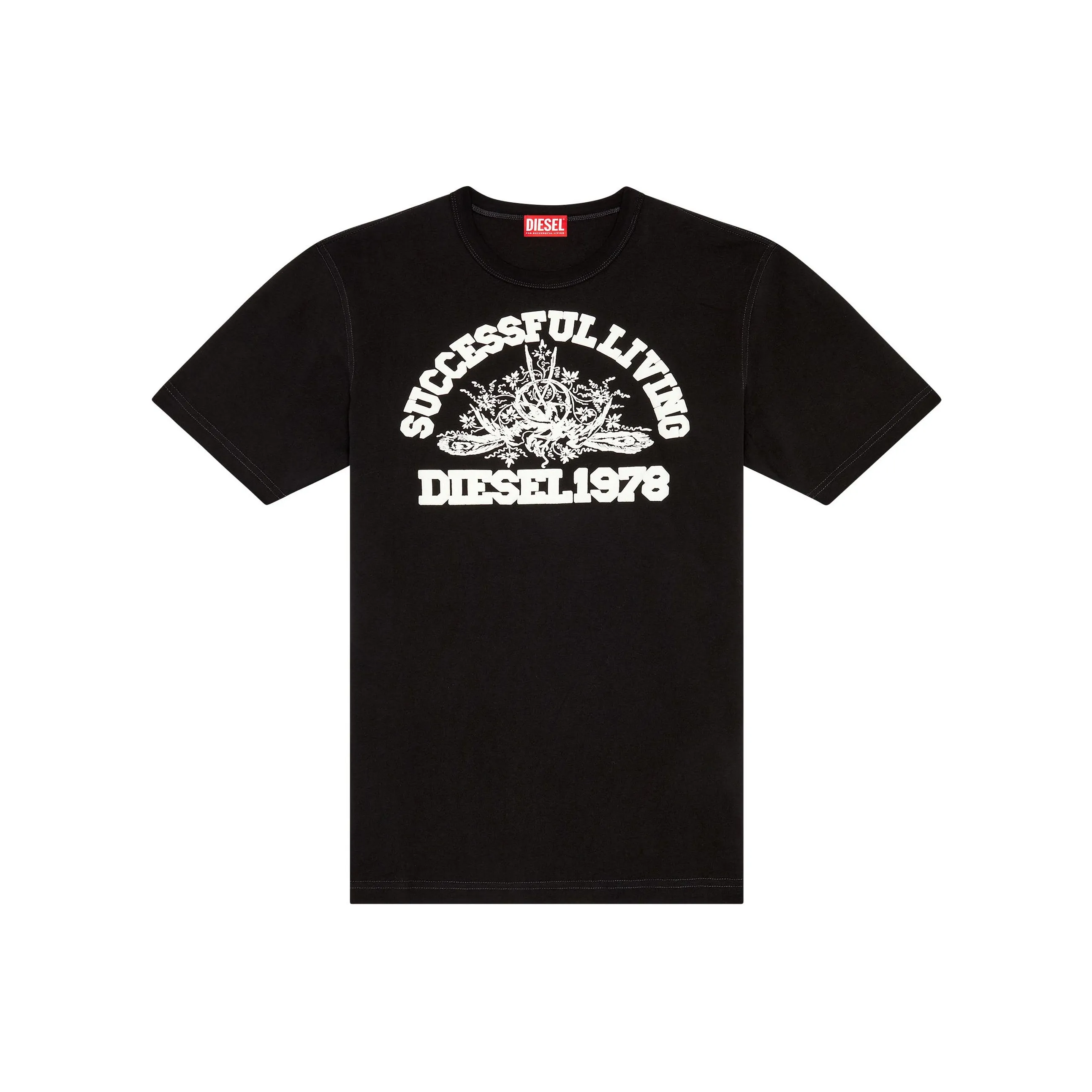 DIESEL Мужские черные T-рубашки