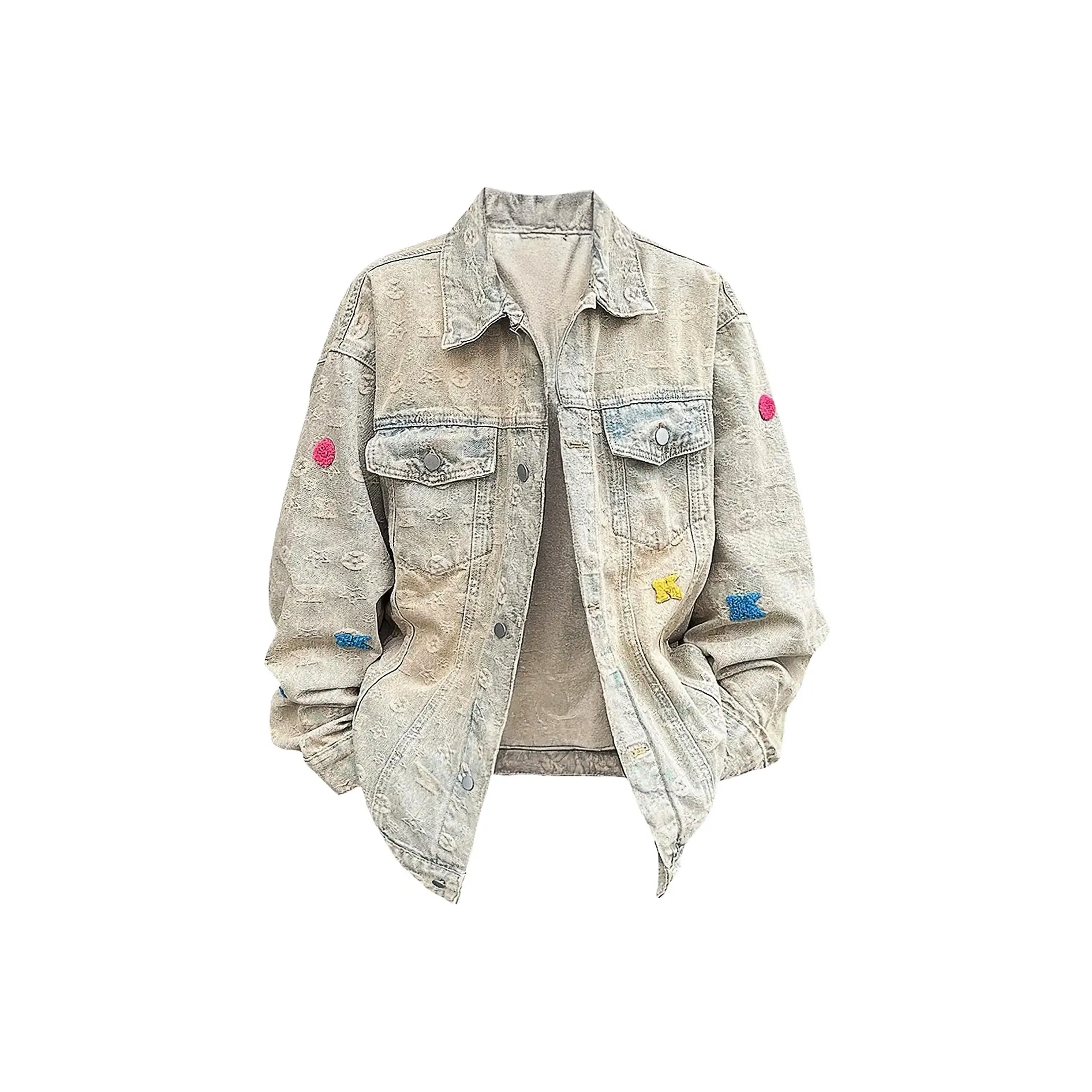 PISYPOX Denim Jacket Unisex Yellow Mud