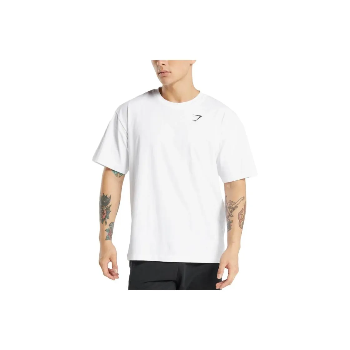 GYMSHARK Белый Мужской T-Рубашки