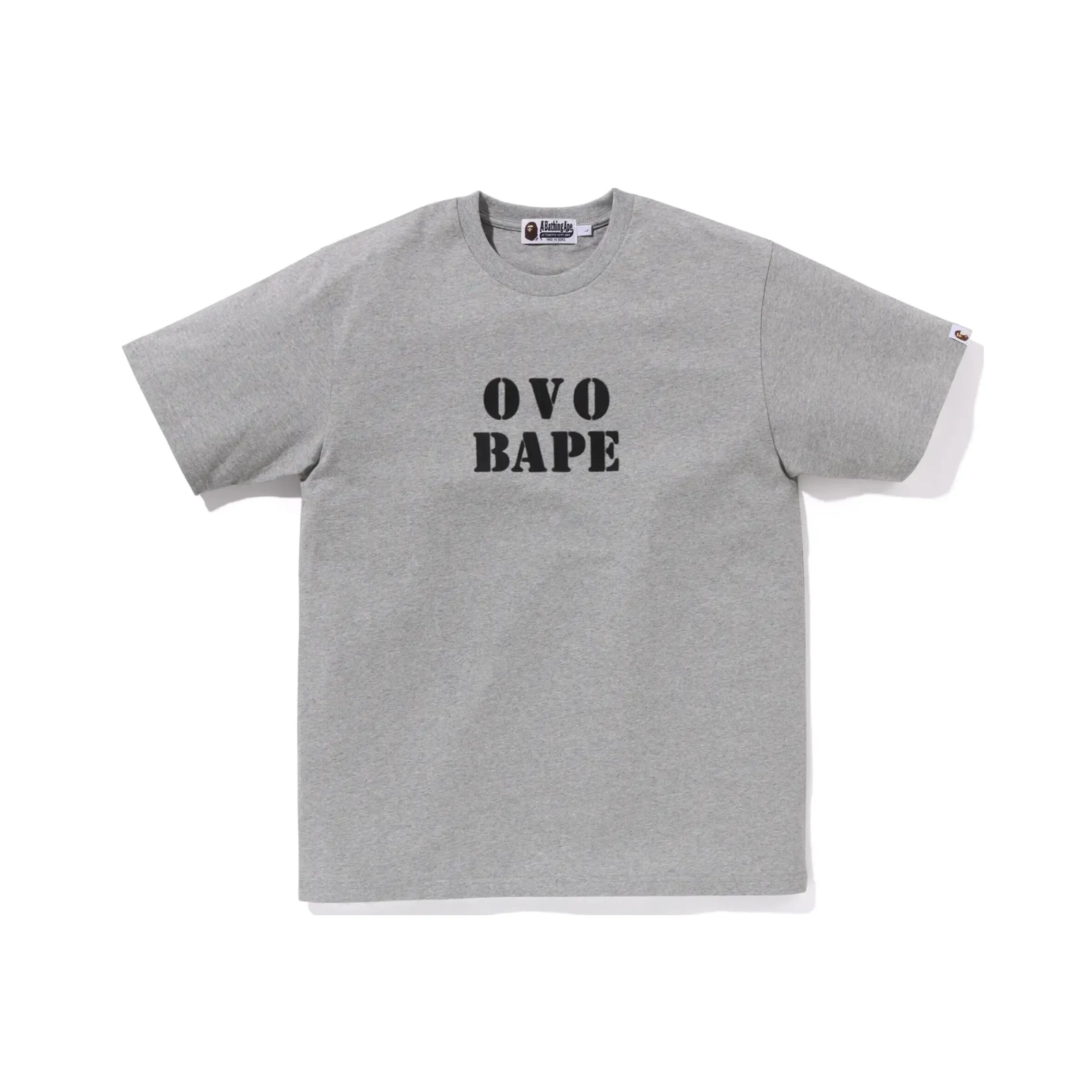 A BATHING APE Bape x OVO FW23 T-Shirt Unisex Gray