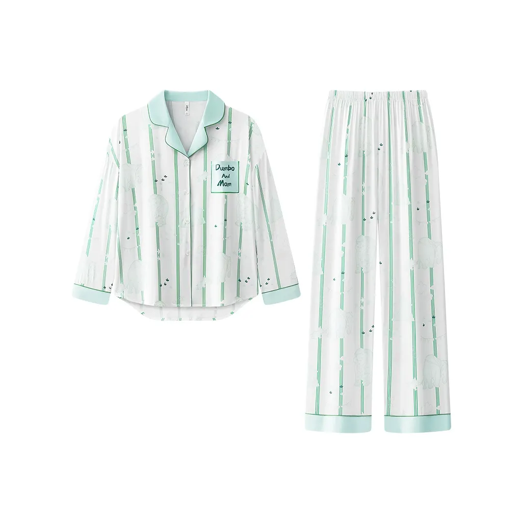 Gongdie X Disney Пижамный комплект Женские Светло-зеленый