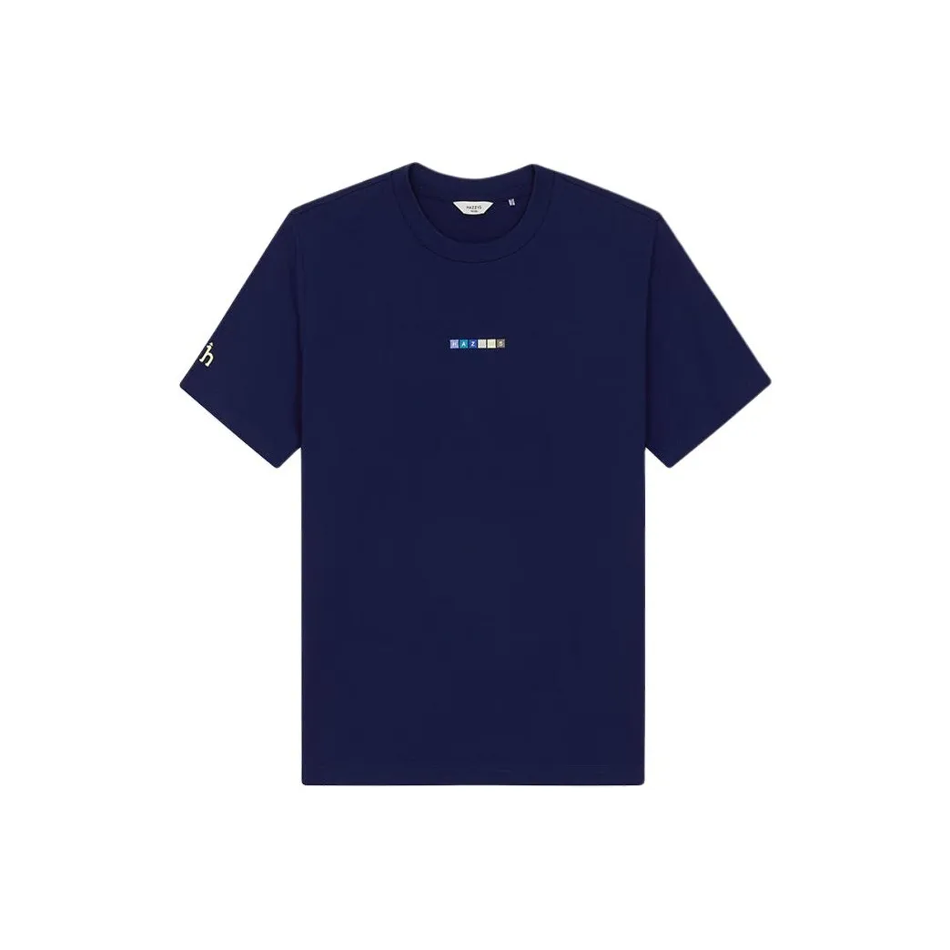 HAZZYS T Shirt Men's Ribbon Blue