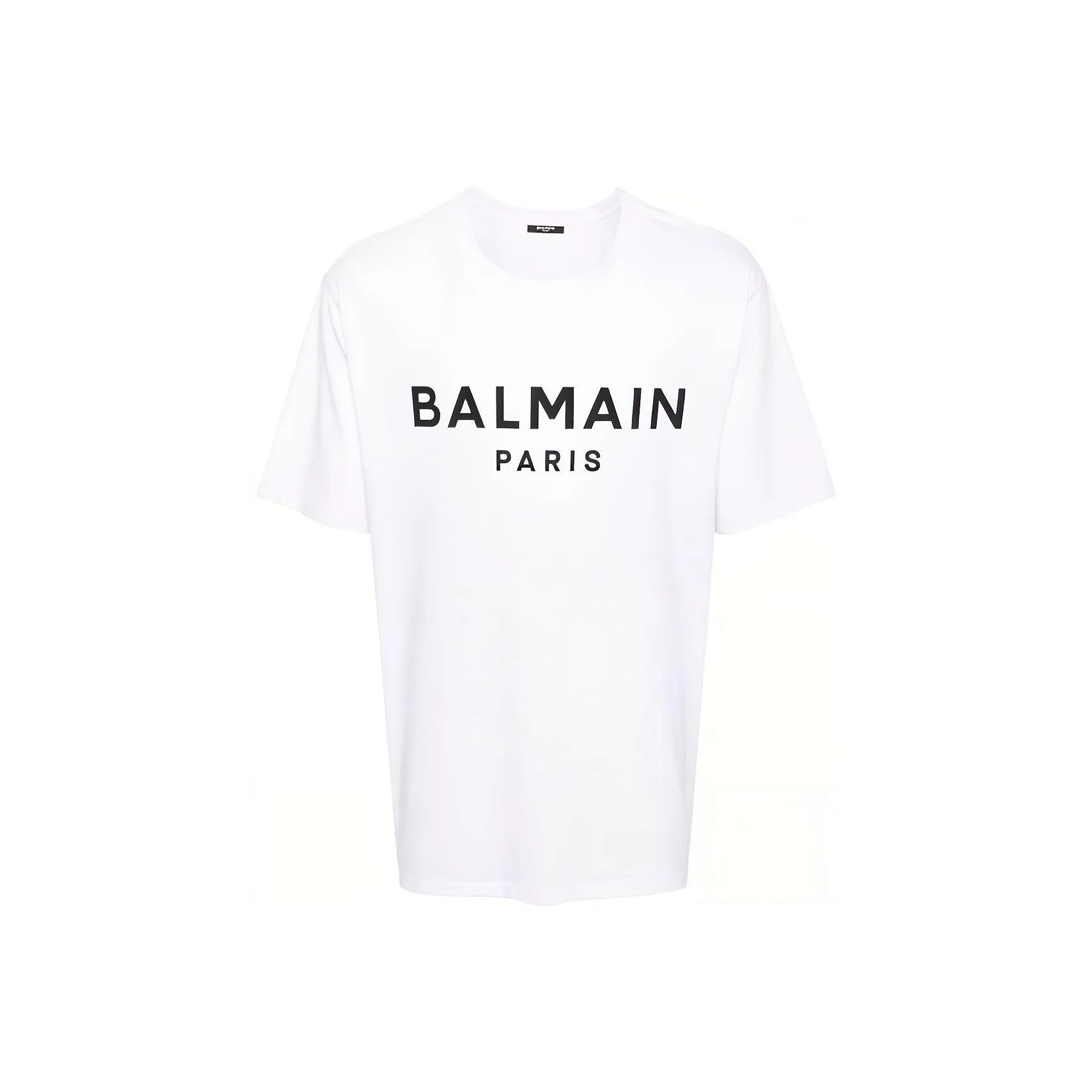 BALMAIN Logo Printed Crewneck T Shirt