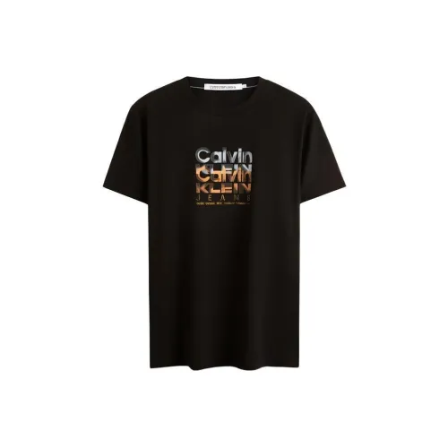 Calvin Klein Космический черный Мужские рубашки