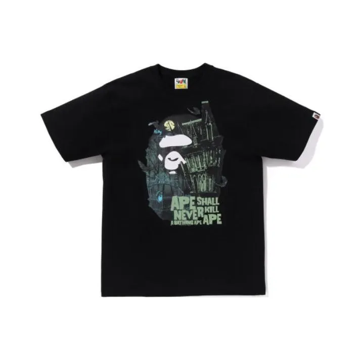 Bape Halloween Bape Mansion Ape Head Tee