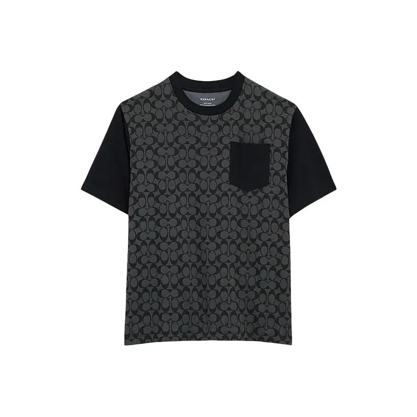 COACH SS24 T Shirt Men's Charcoal Gray