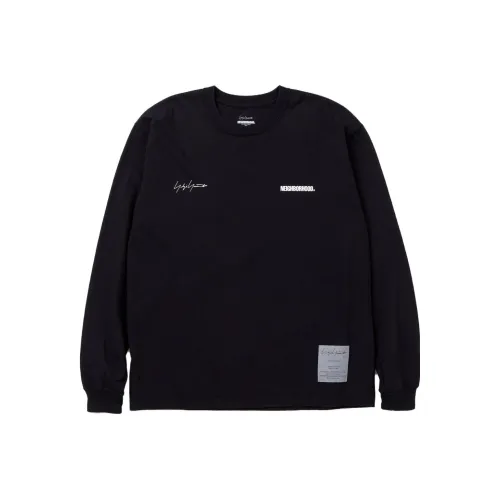 Yohji Yamamoto Neighborhood Co Бренд Унисекс Футболки