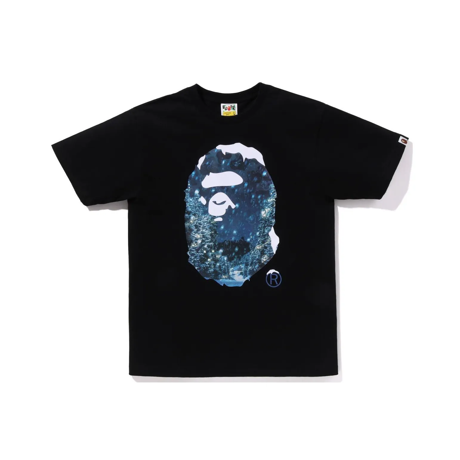 Bape Christmas Photo Ape Head Tee