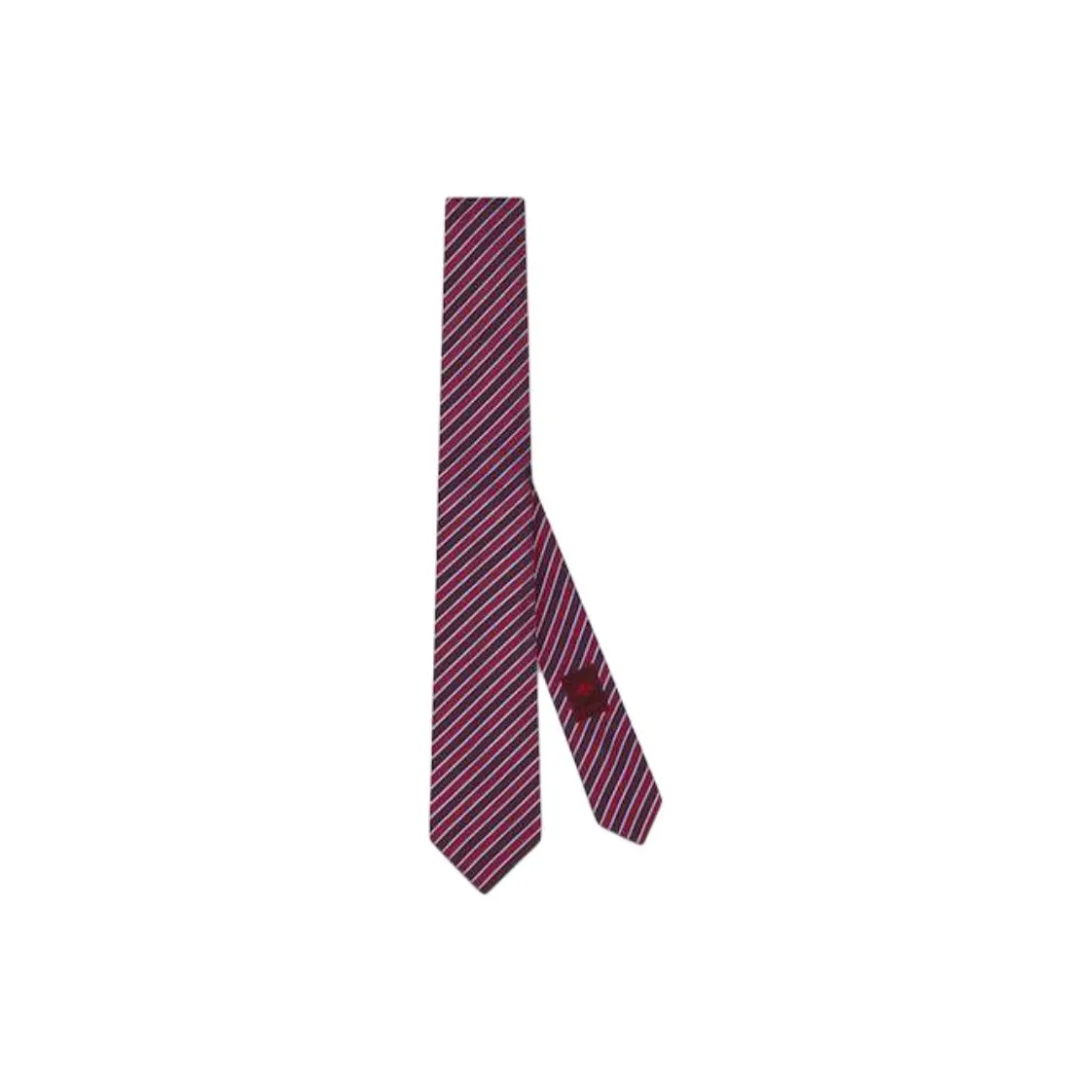 GUCCI Striped Silk Jacquard Tie