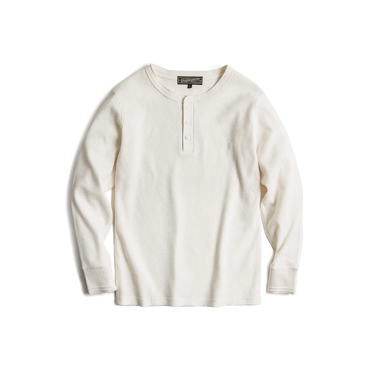 MADEN Basic Minimalist Весна-осень T-рубашка Мужская Экрю