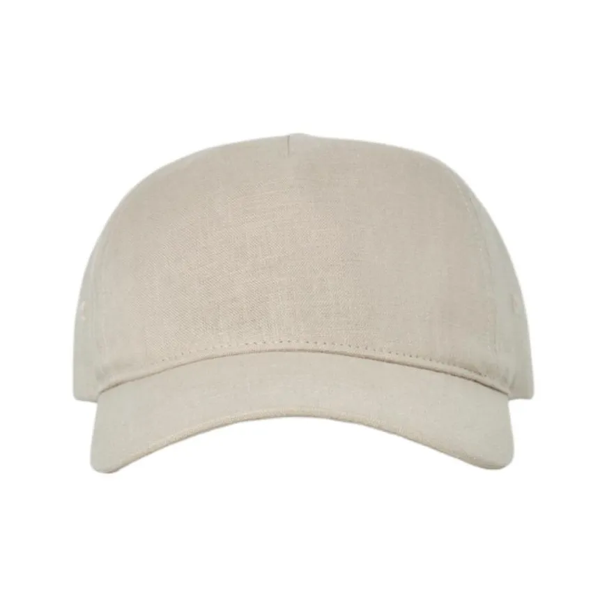 COS Linen Baseball Caps Men's Beige