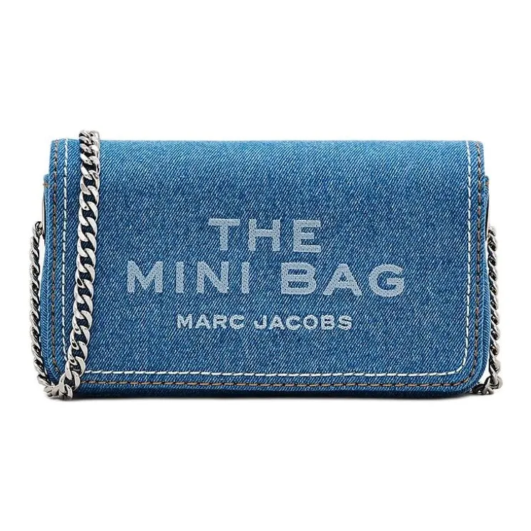 MARC JACOBS Denim Crossbody Bag Mini Women's Light Washed