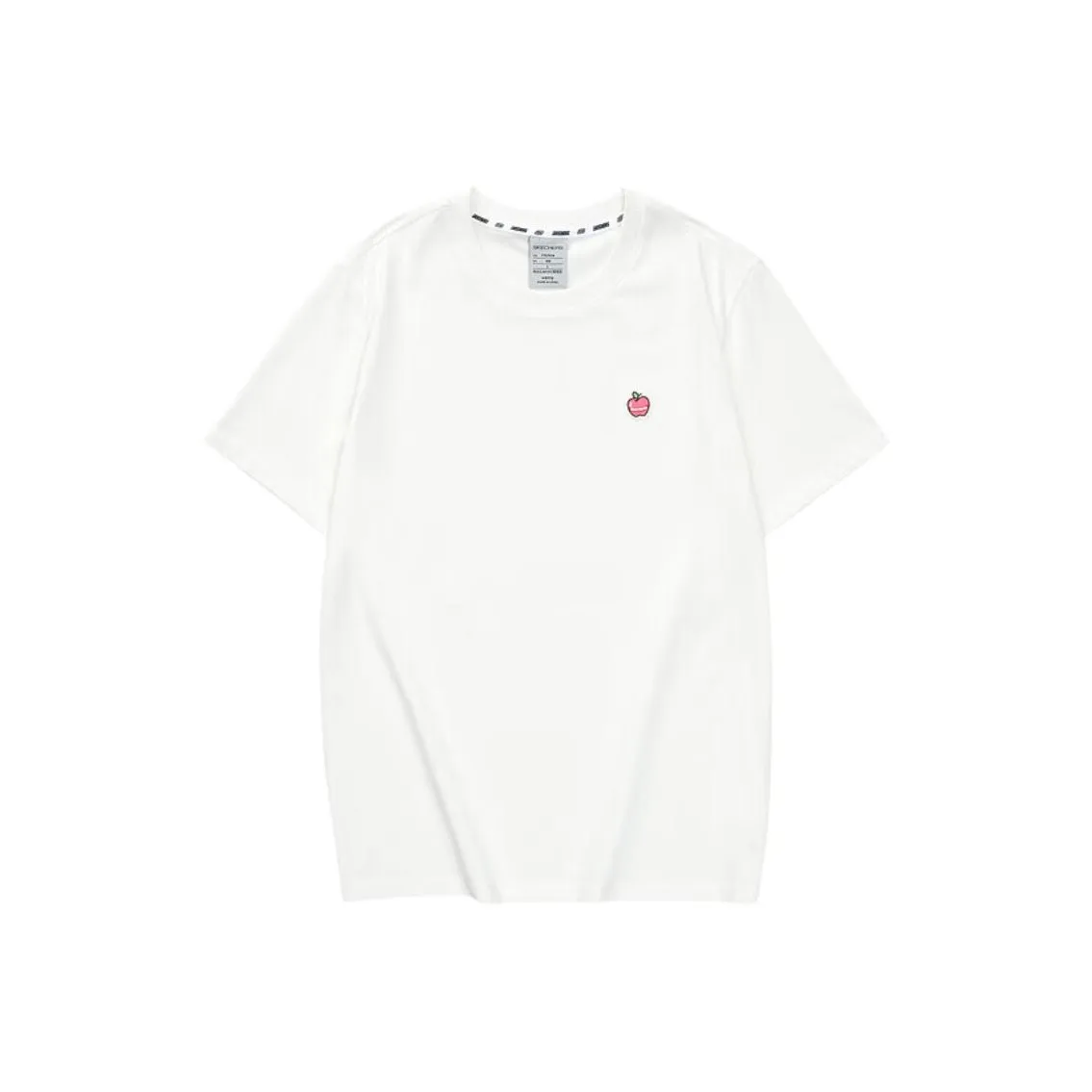 Skechers Colorful T Shirt Unisex Marshmallow White