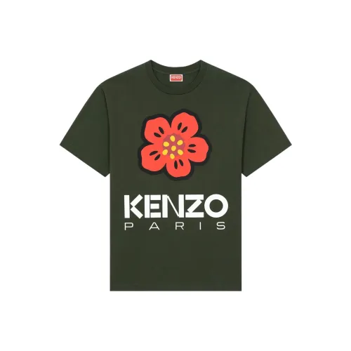 KENZO Мужские рубашки цвета темно-хаки