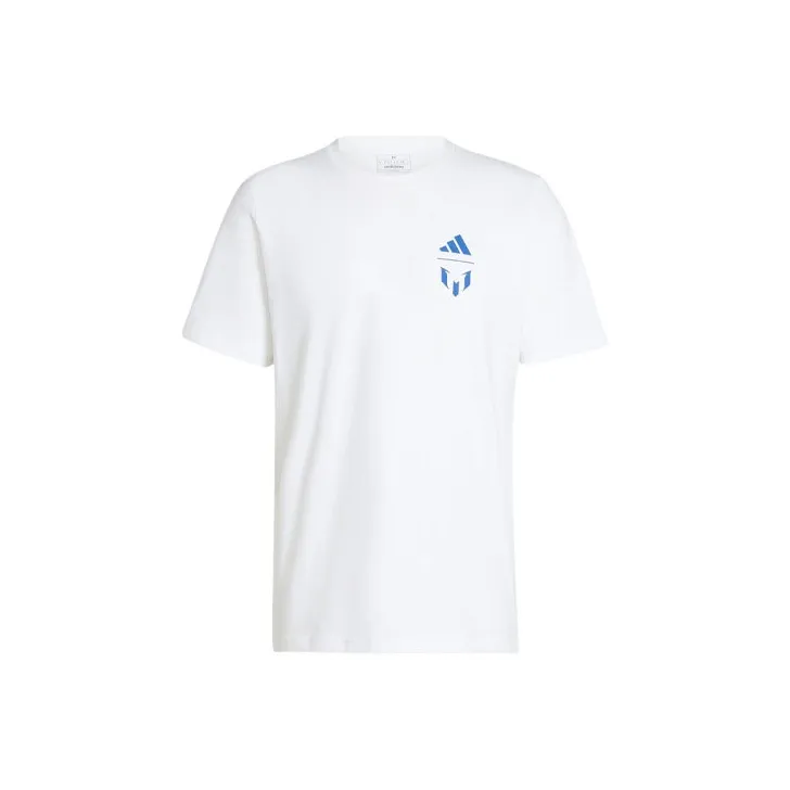 Adidas Messi T Shirts Men's White