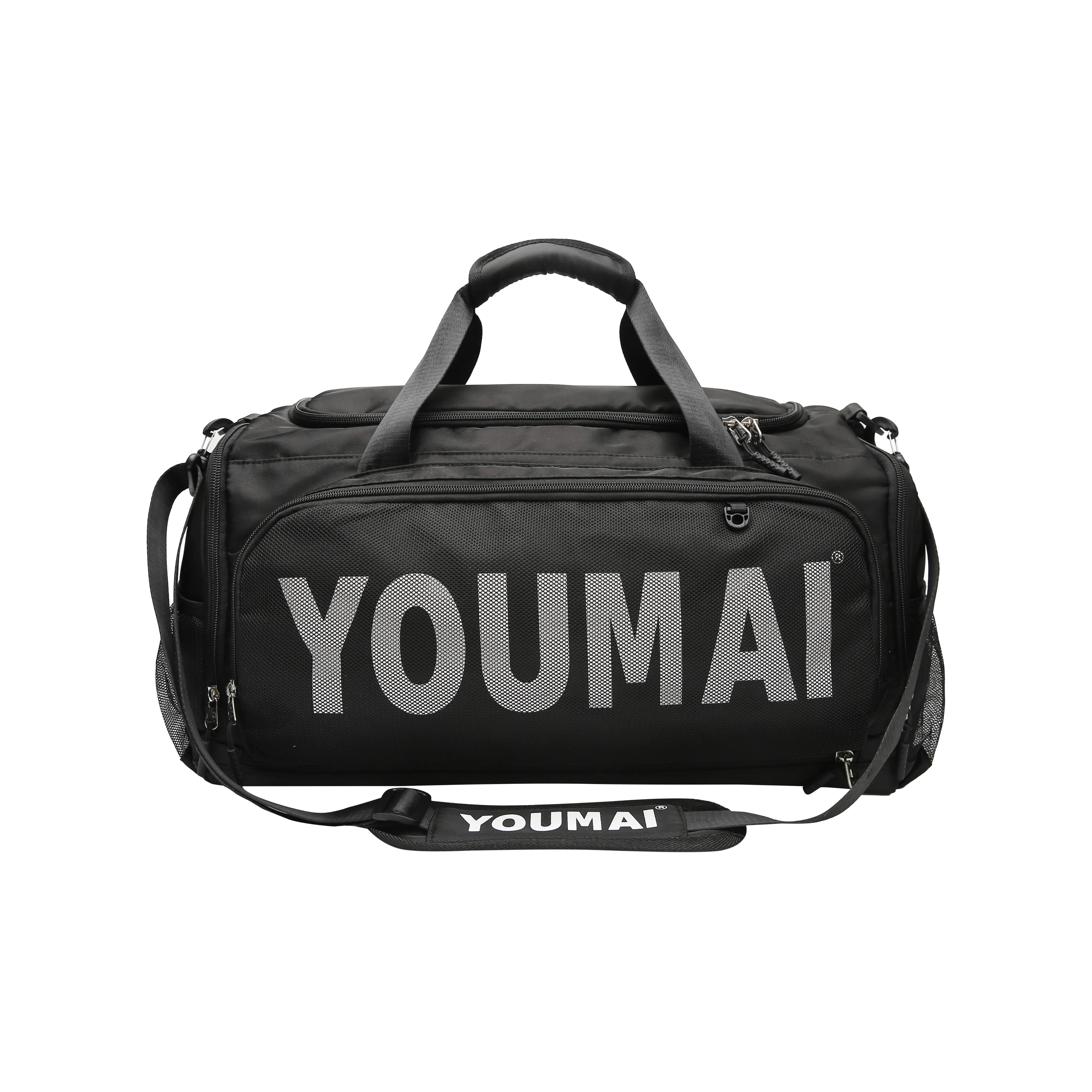 Deli Bear Нейлон с сеткой Дорожная сумка Спортивная сумка Большая Унисекс Многоцветная