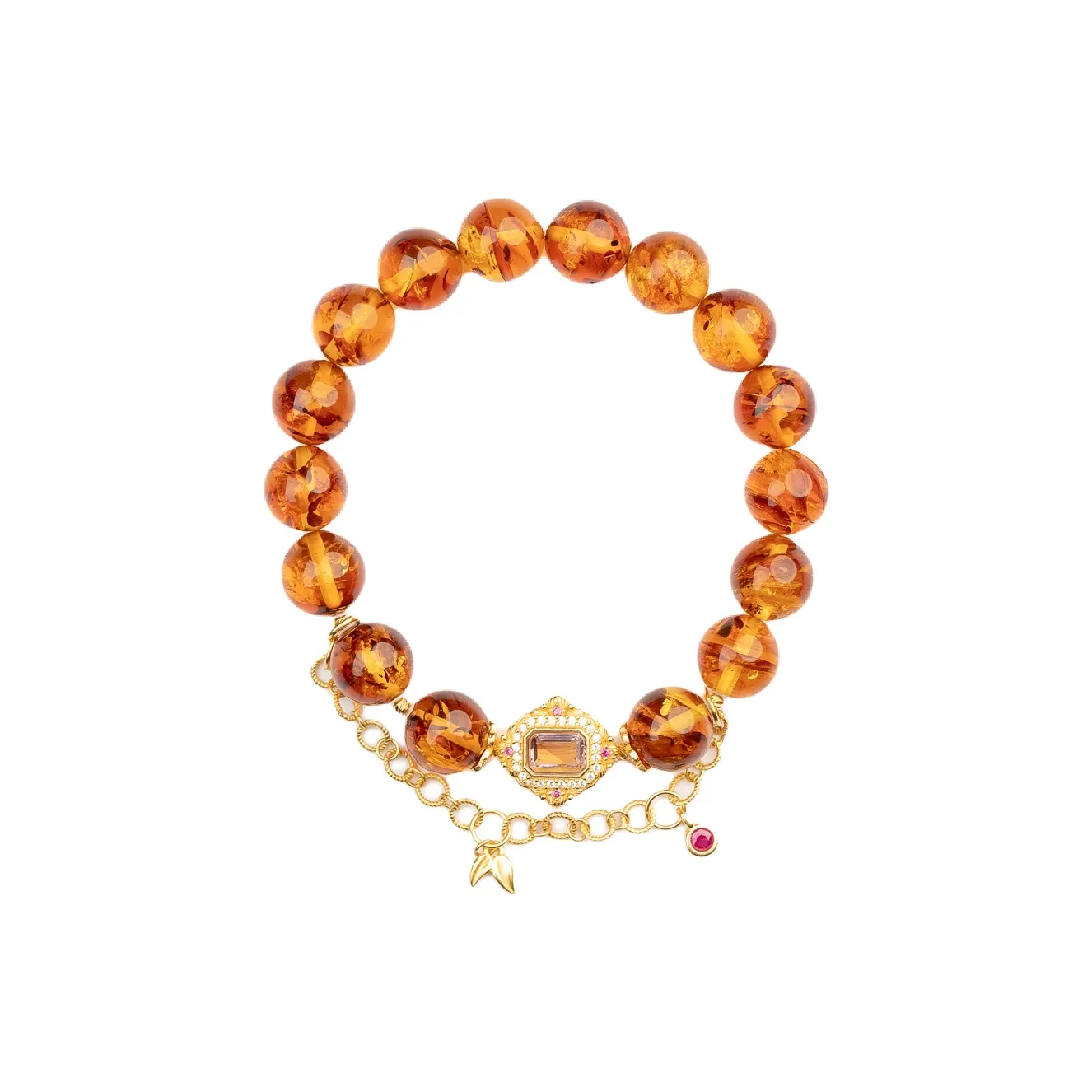 Xianyuan Amber Jade Bracelets Unisex