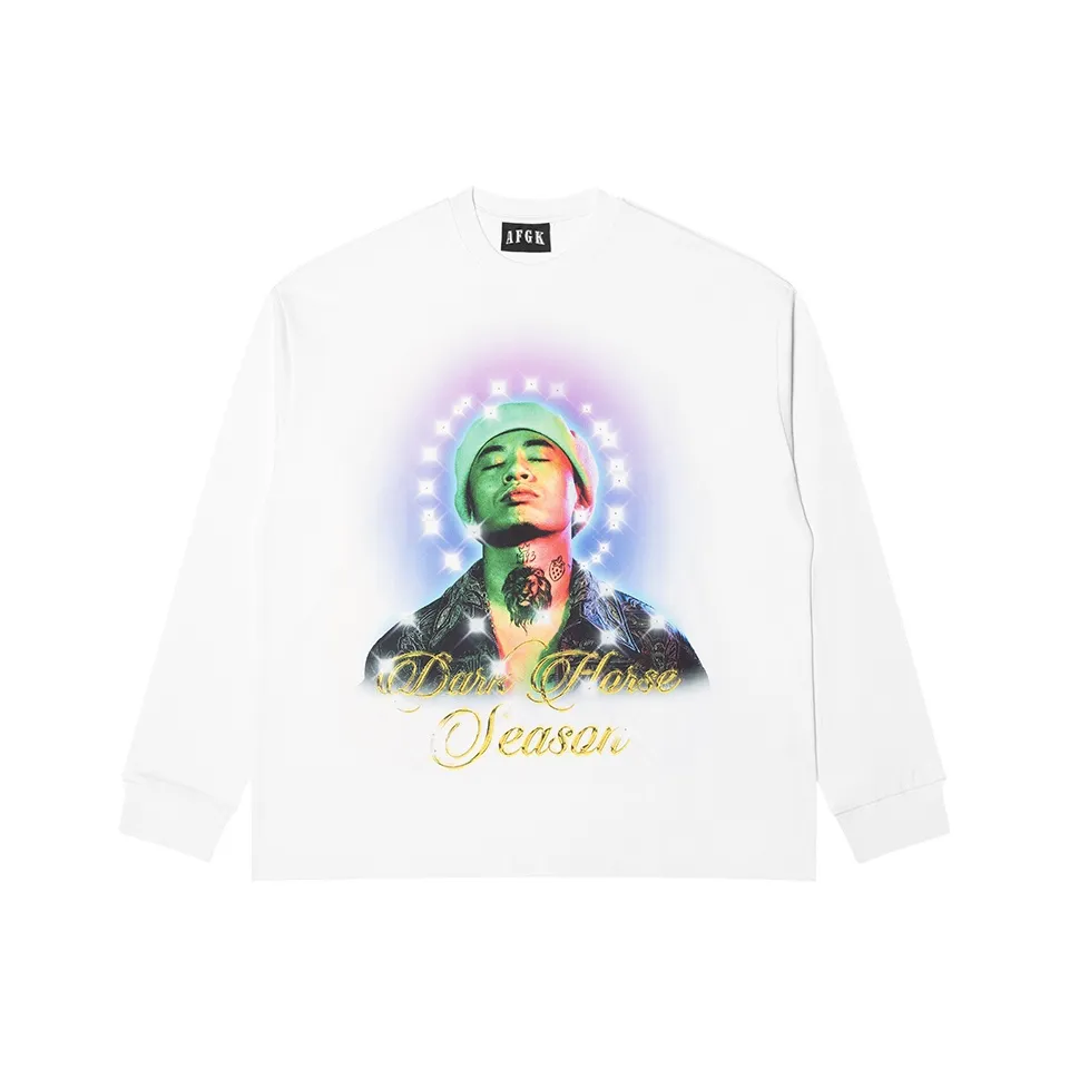 AFGK совместный бренд FW23 Длинный рукав Т-рубашка Унисекс