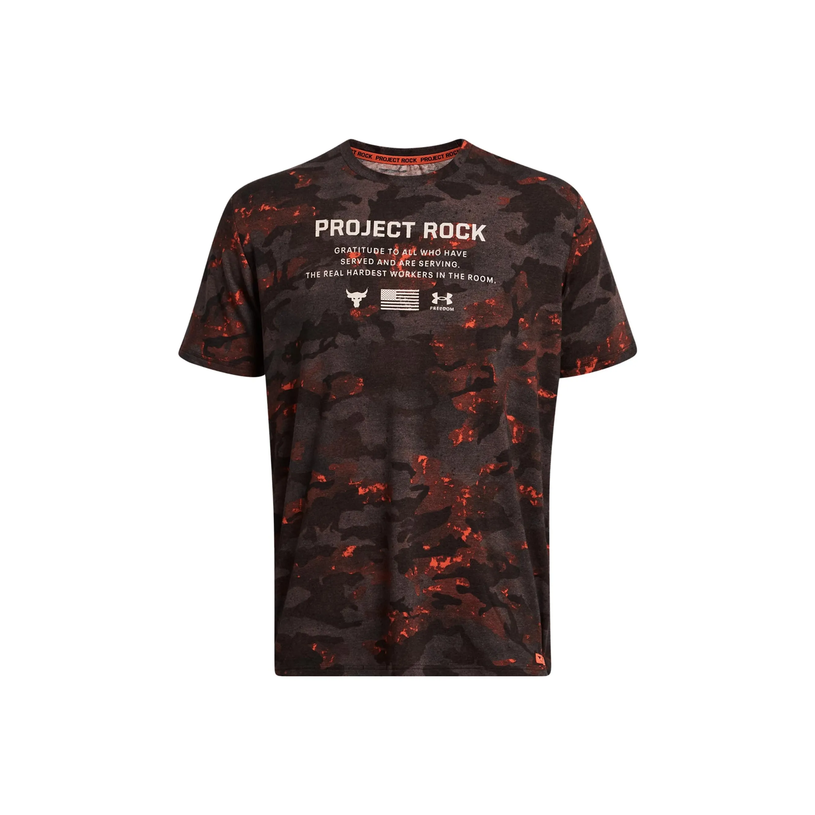 Under Armour Project Rock Veterans Day T-Shirt Мужской Черный