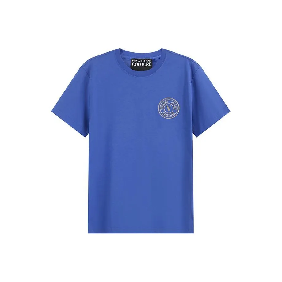 VERSACE JEANS COUTURE SS24 T Shirt Unisex Blue