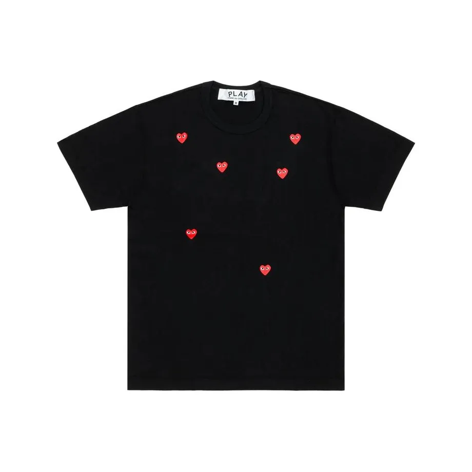 CDG Play SS24 T-Shirt Унисекс Черный