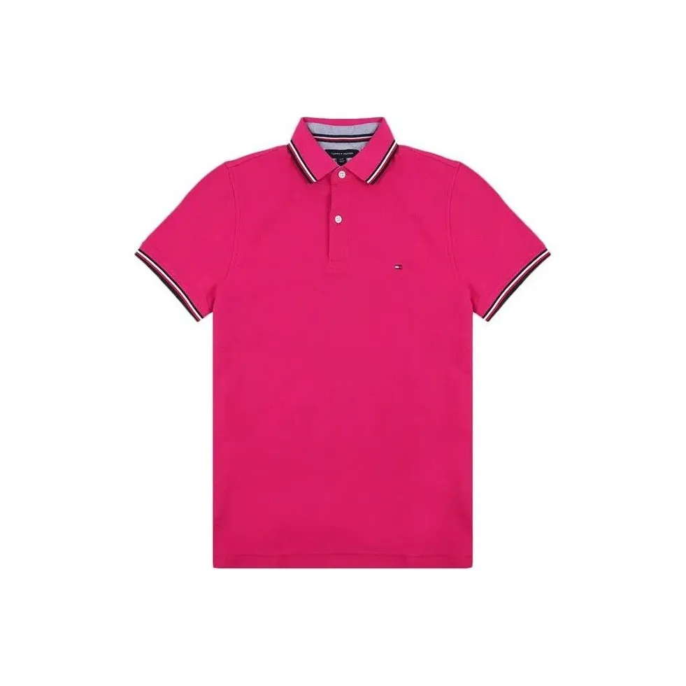 Tommy Hilfiger T-рубашка мужская розово-красная