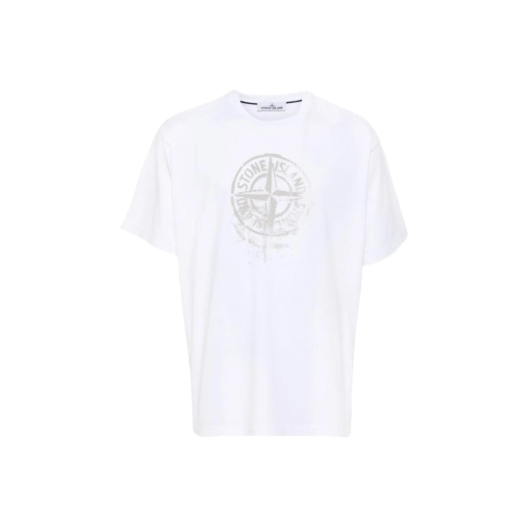 STONE ISLAND Compass print Cotton T shirt