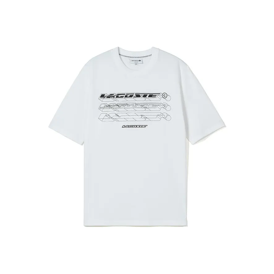 LACOSTE Collaboration Белая Мужская Футболка
