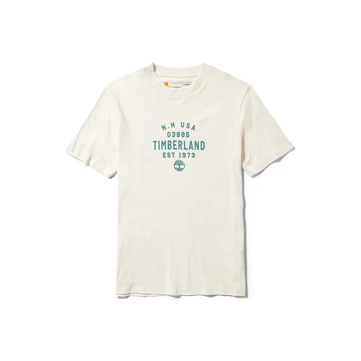 Timberland T-Shirt Мужская Винтажная Белая