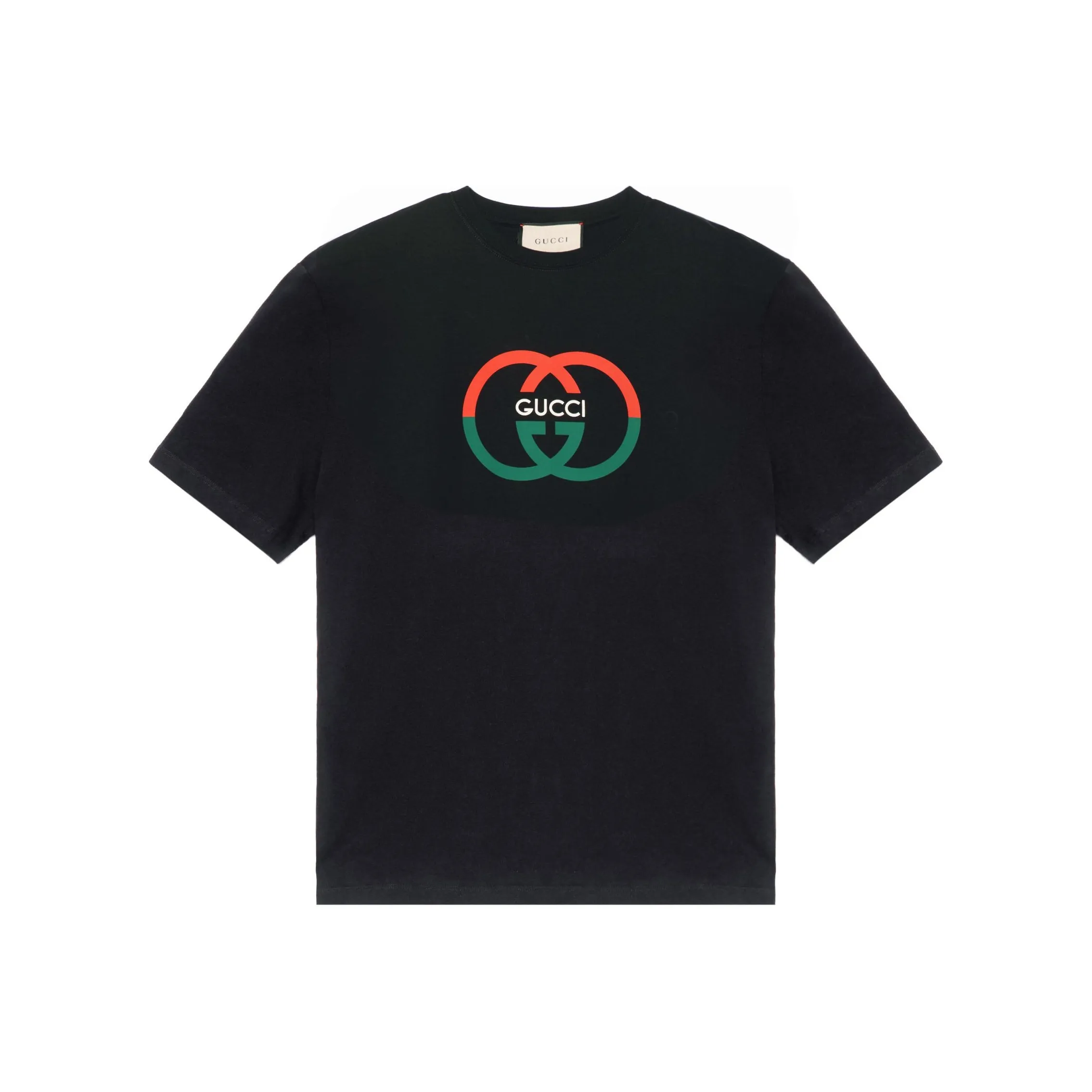 GUCCI Logo Printed Crewneck T Shirt