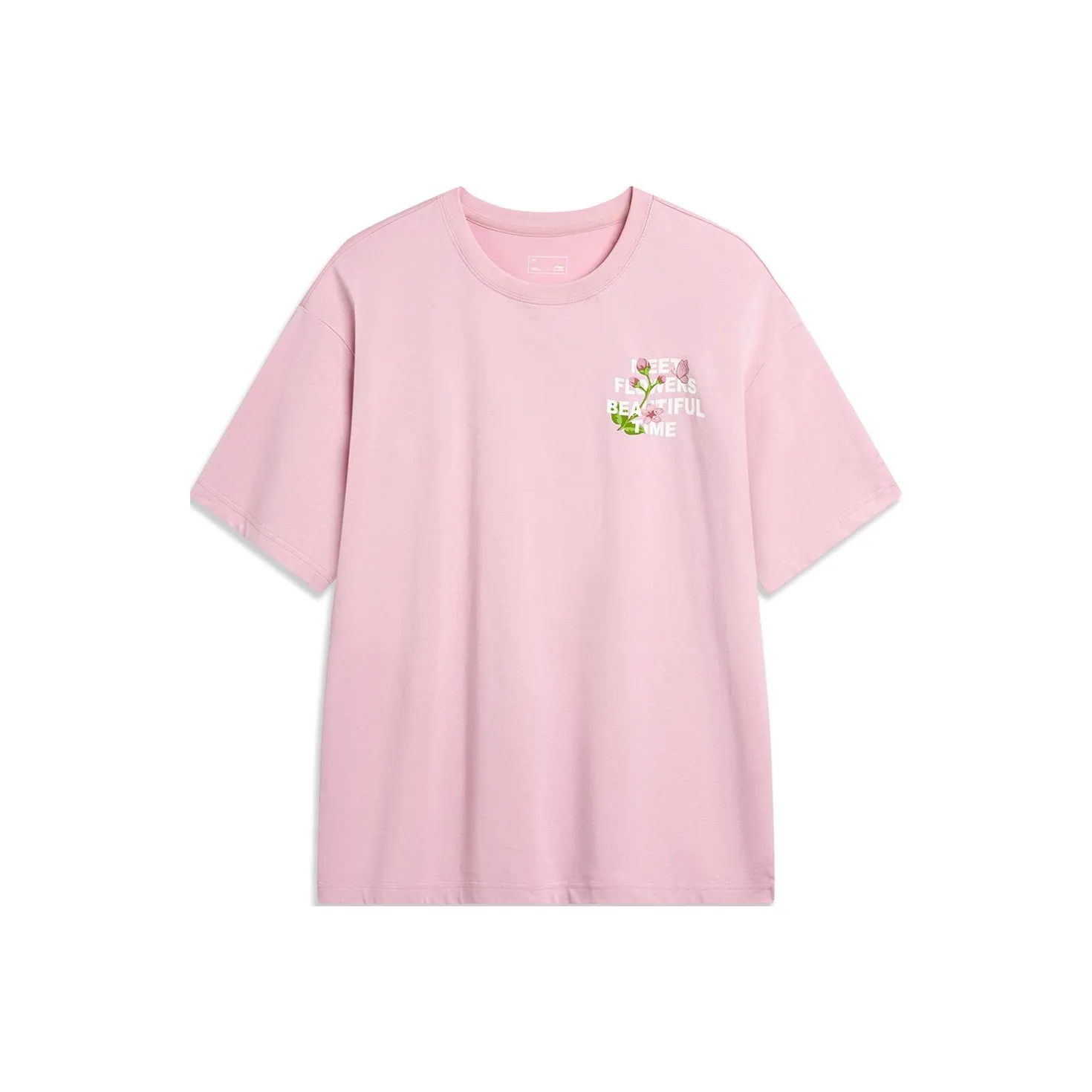 LiNing T Shirt Unisex Sheer Pink