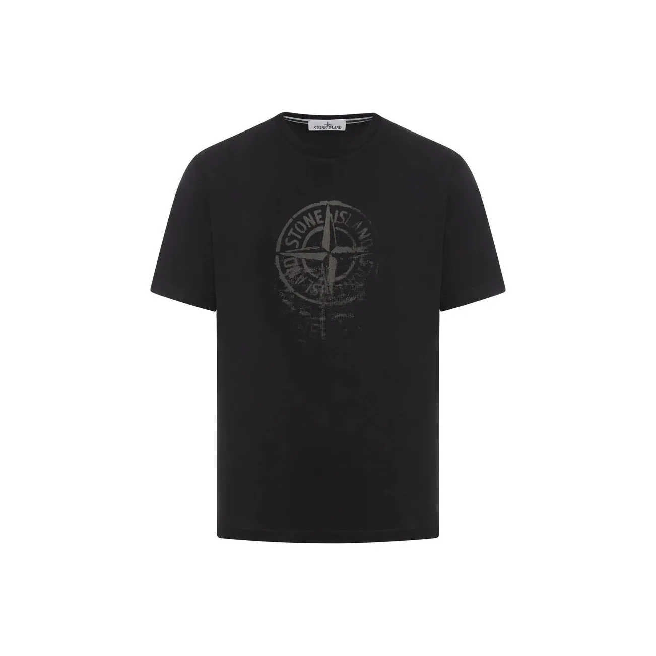 STONE ISLAND Logo Printed Crewneck T Shirt