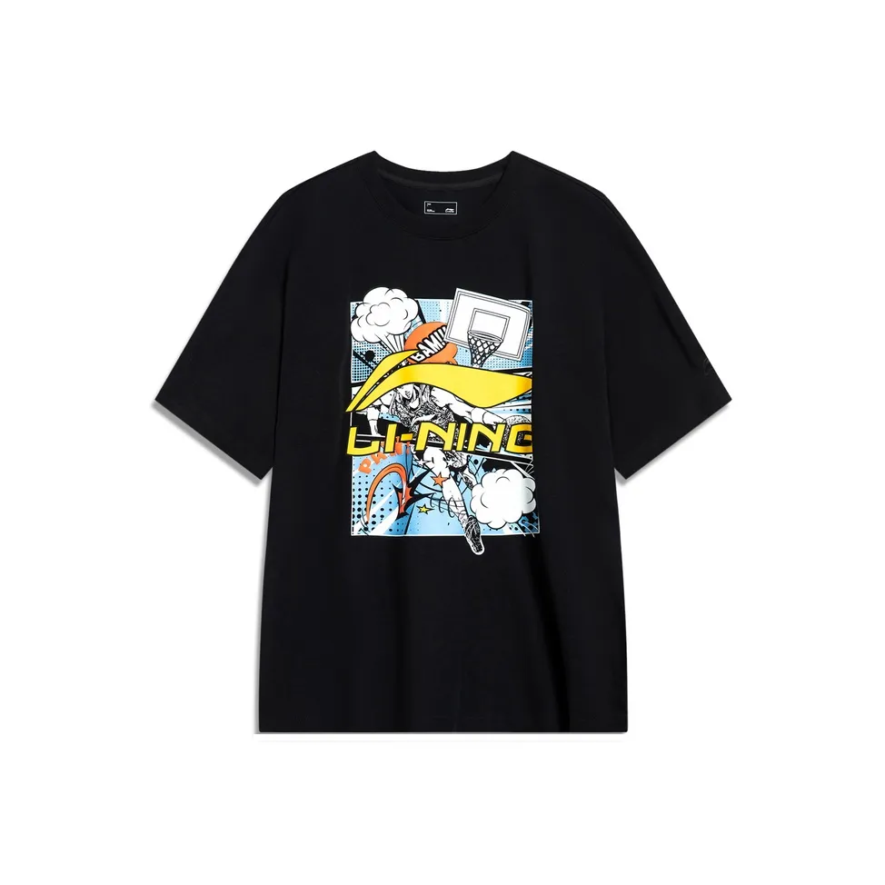 LINING T Shirts Men's Black Runs Small, Consider 1 Size Up